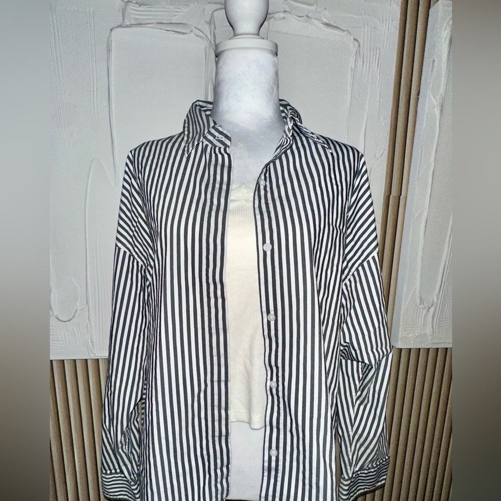Express Boyfriend Portofino Oversized Button Up